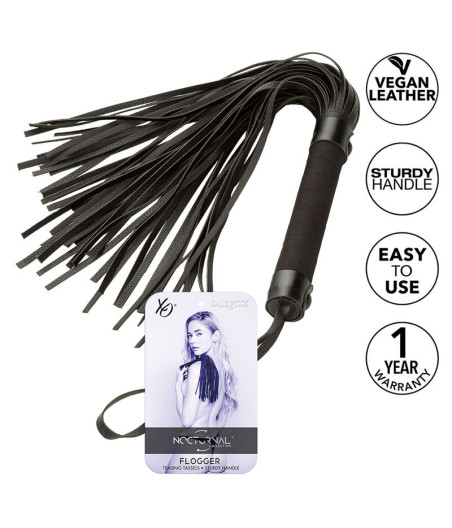 CALEXOTICS - NOCTURNAL FLOGGER LEATHER BLACK