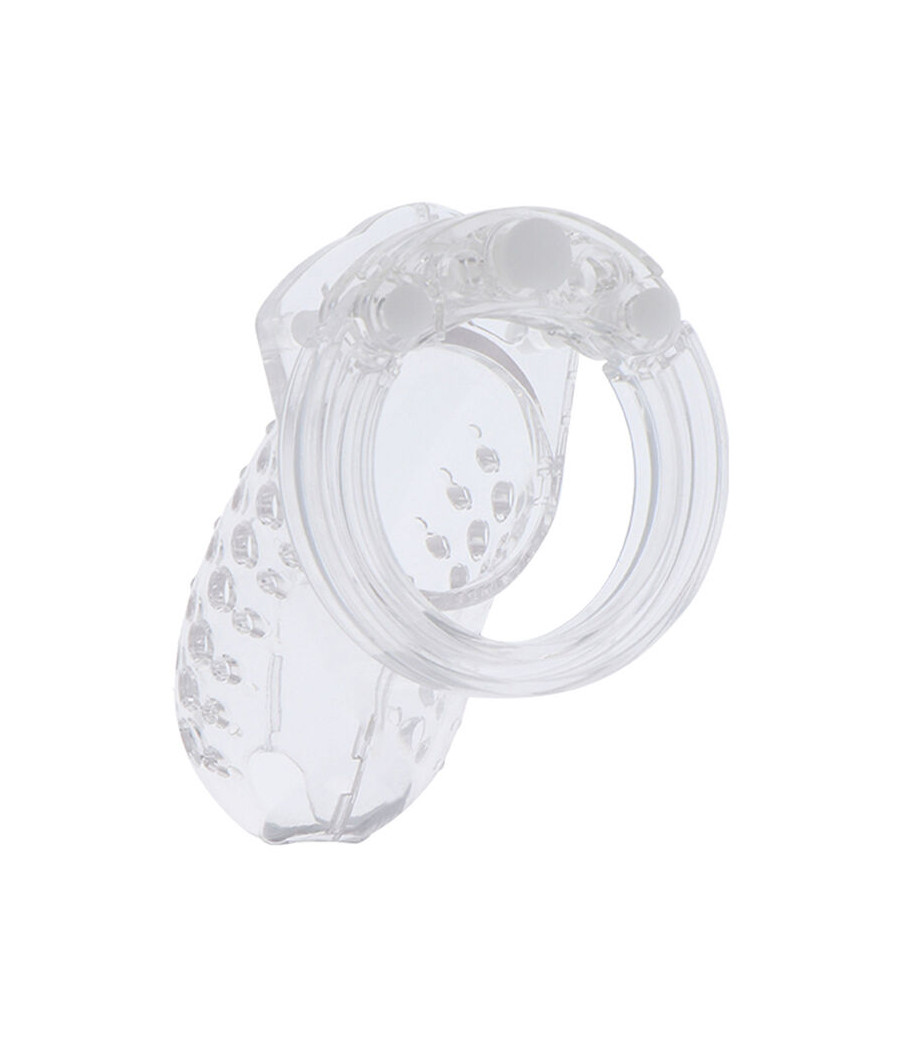 HIDDEN DESIRE - EXTREME CHASTITY COCK CAGE ACRYLIC ADJUSTABLE CLEAR