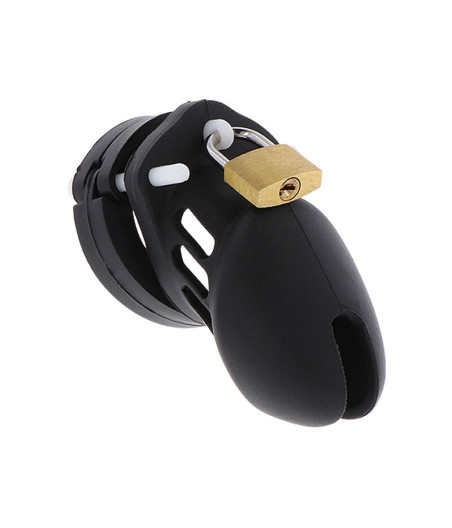 HIDDEN DESIRE - EXTREME CHASTITY COCK CAGE SILICONE SIZE S BLACK