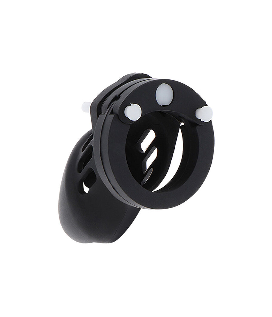 HIDDEN DESIRE - EXTREME CAGE DE CHASTETÉ SILICONE TAILLE S NOIR