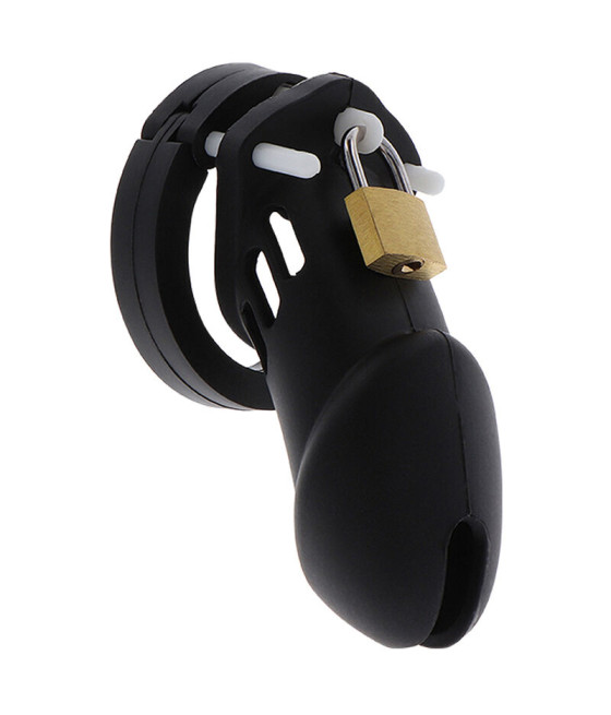 HIDDEN DESIRE - EXTREME CAGE DE CHASTETÉ SILICONE TAILLE L NOIR