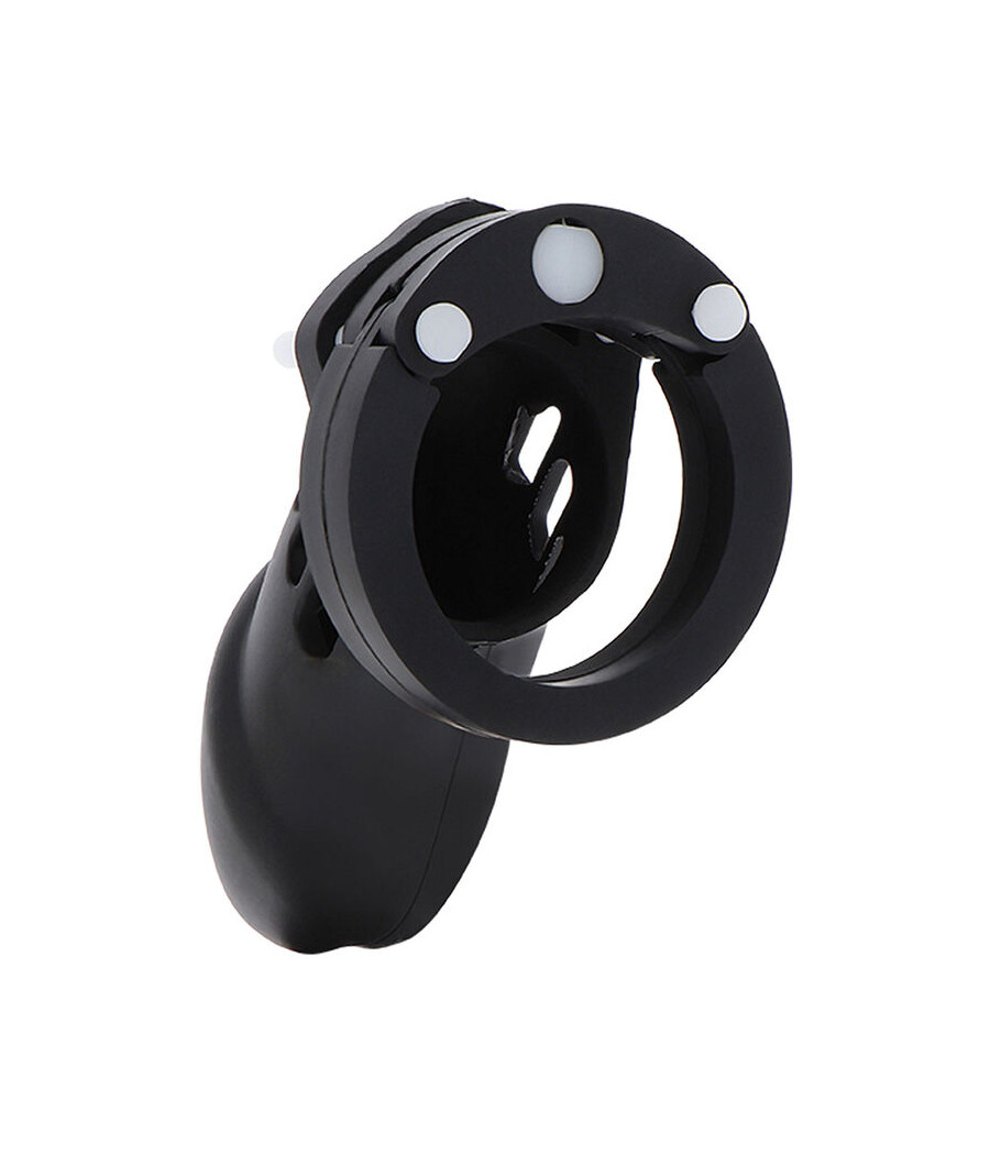 HIDDEN DESIRE - EXTREME CAGE DE CHASTETÉ SILICONE TAILLE L NOIR