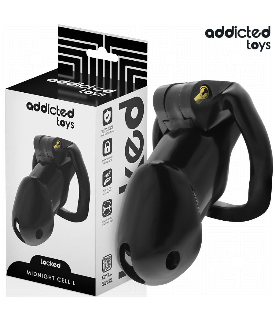 ADDICTED TOYS LOCKED - MINDNIGHT CELL CAGE À PÉNIS TAILLE L
