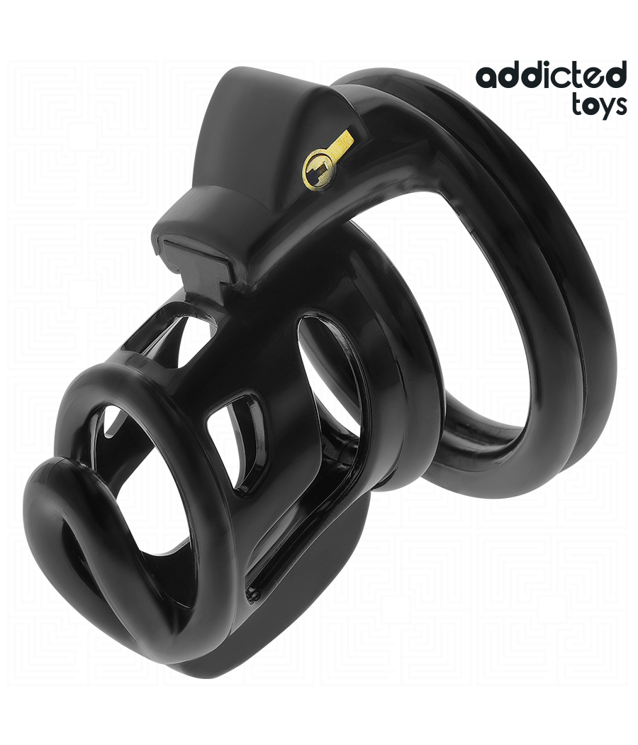 ADDICTED TOYS LOCKED - GILDEN CAGE SILICONE PENIS CAGE 8.5 CM