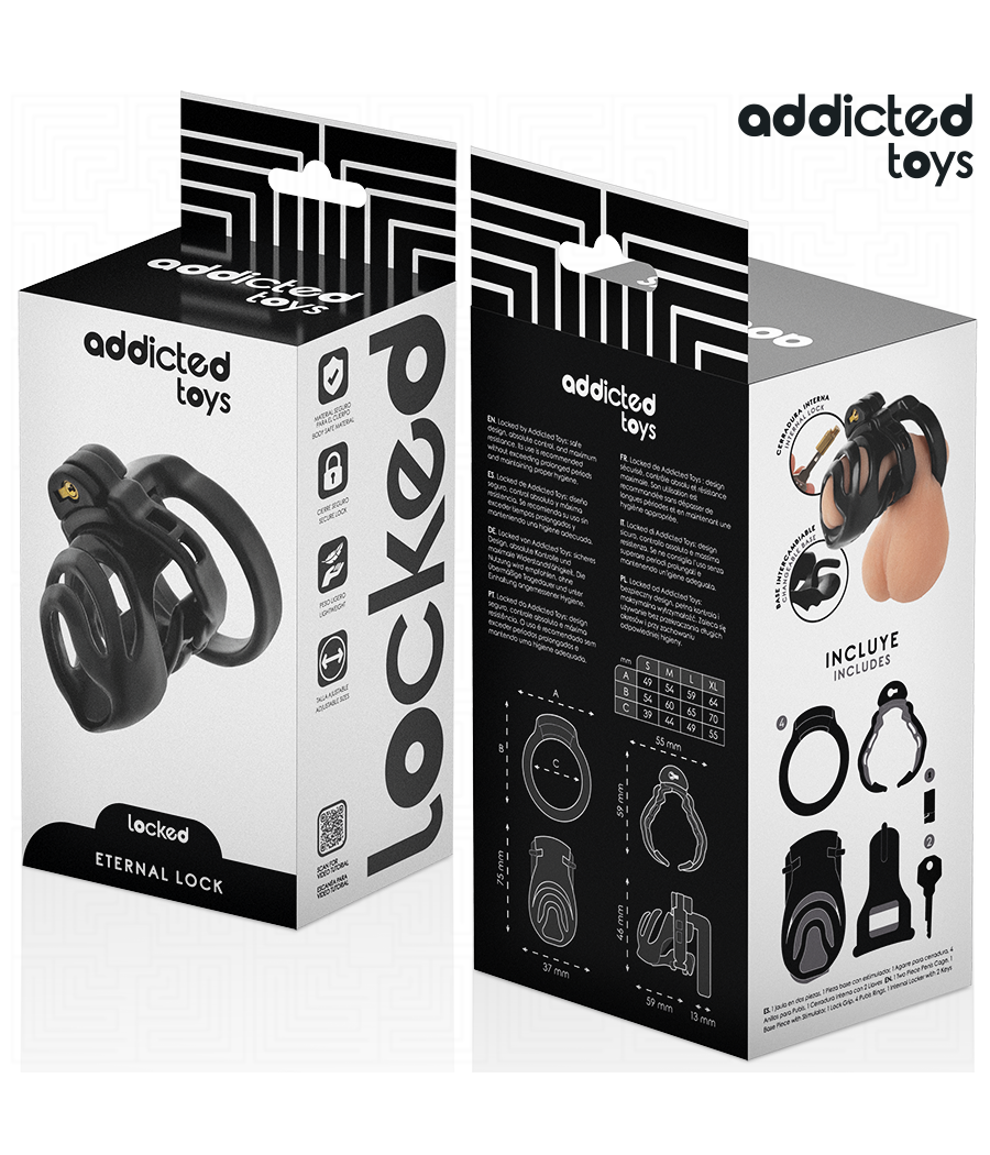 ADDICTED TOYS LOCKED - ETERNAL LOCK PENISKÄFIG 9 CM