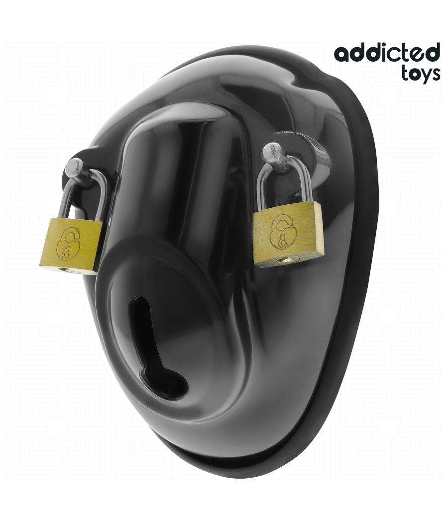 ADDICTED TOYS LOCKED - SCHLÜSSELLOSER PENISKÄFIG 11,5 CM