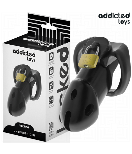ADDICTED TOYS LOCKED - CAGE À PÉNIS UNBROKEN DEN 9,8 CM