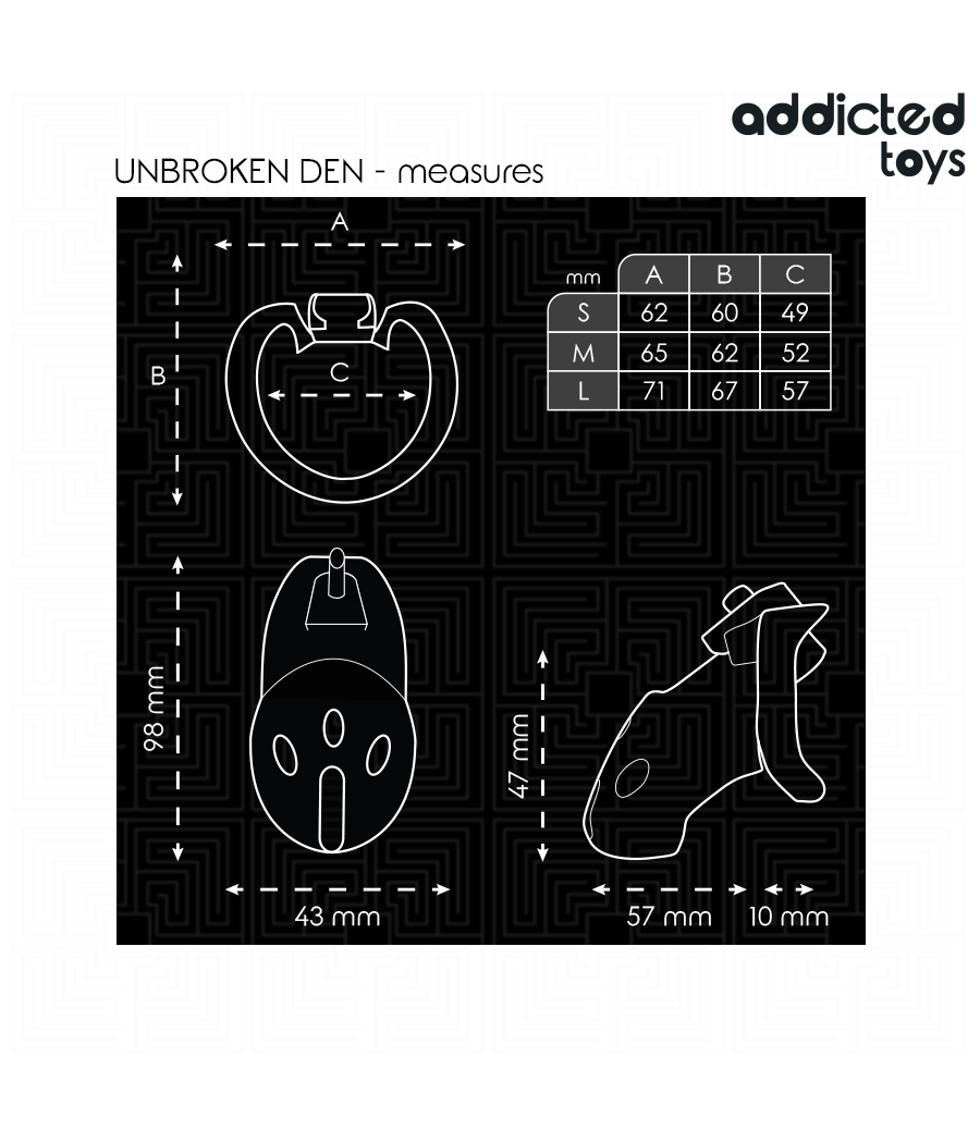 ADDICTED TOYS LOCKED - GABBIA PER PENE DEN NON ROTTURA 9,8 CM