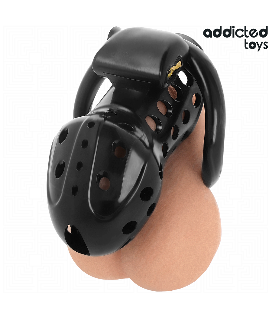 ADDICTED TOYS LOCKED - CHAINED HOLLOW PENIS CAGE 10.5 CM