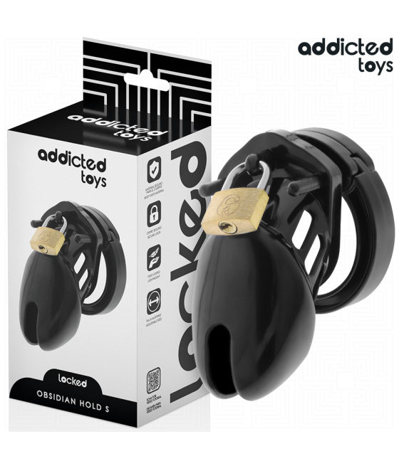 ADDICTED TOYS LOCKED - GABBIA PER PENE OBSIDIAN HOLD TAGLIA S