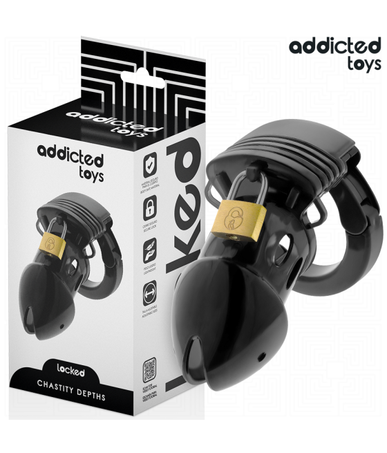 ADDICTED TOYS LOCKED - GAIOLA PARA PÊNIS CHASTITY DEPHHS 7,5 CM