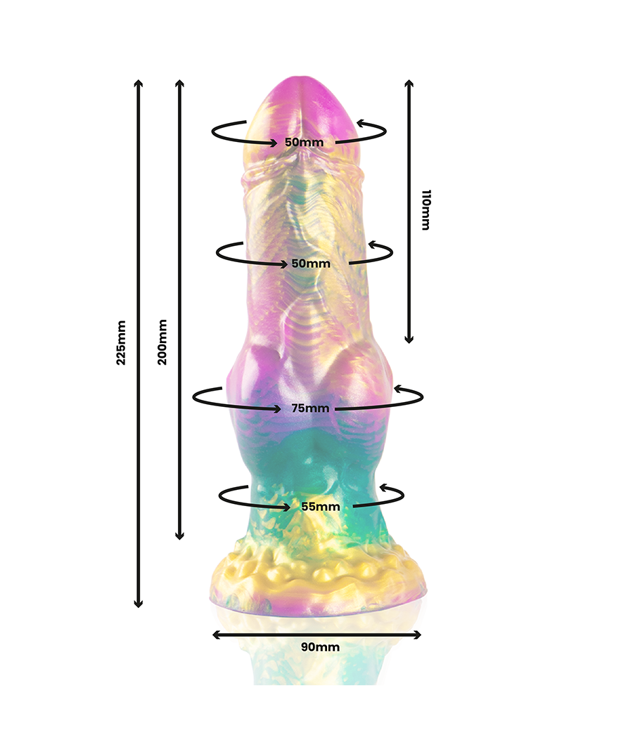 EPIC - IRIS DILDO MIT REGENBOGENFARBENEN HODEN DER VERGNÜGUNG