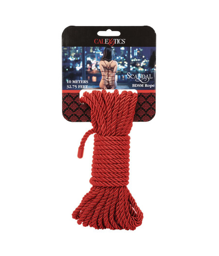 CALEXOTICS - SCANDAL CORDE BDSM ROUGE 10 M