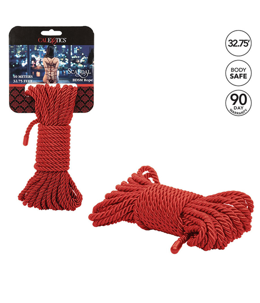 CALEXOTICS - SCANDAL CORDA ROSSA BDSM 10 M