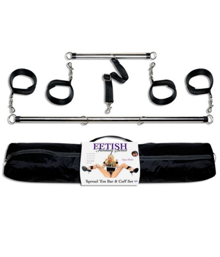 FETISH FANTASY SERIES - SERIES SPREAD EM BAR AND CUFF SET