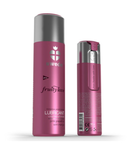 SWEDE - LUBRIFICANTE FRUITY LOVE ROSA TORANJA COM MANGA 100 ML