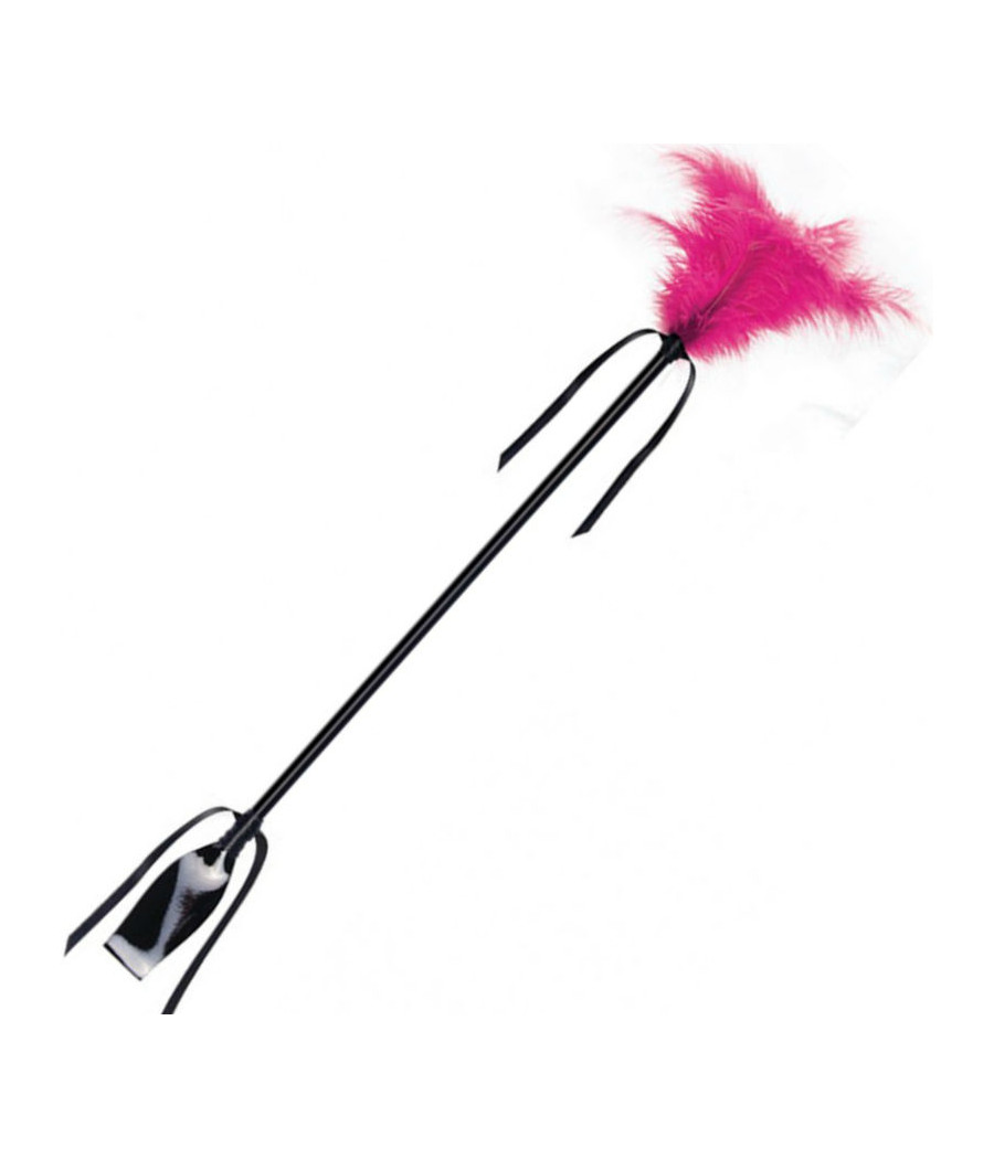 SECRETPLAY - PEITSCHE UND FEDER IN SCHWARZ UND FUCHSIA