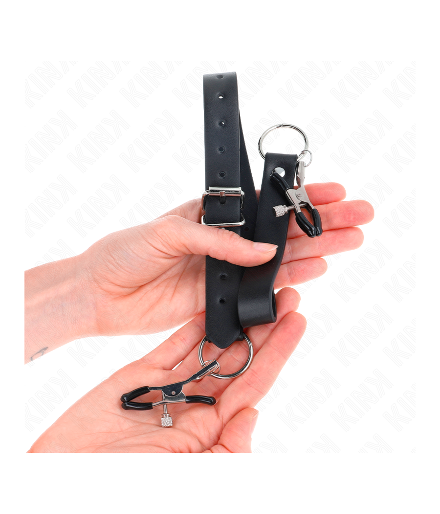 KINK - 4 PINCES À CLITORIS RÉGLABLES 34-48 CM