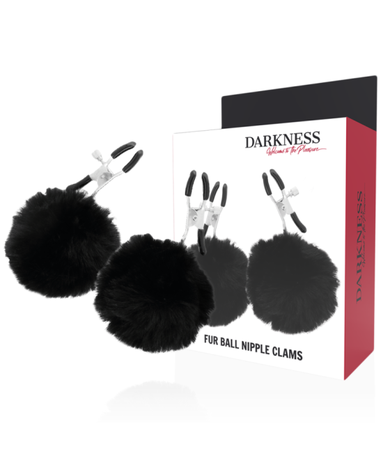 DARKNESS - MORSETTI PER CAPEZZOLI CON POM POM 1