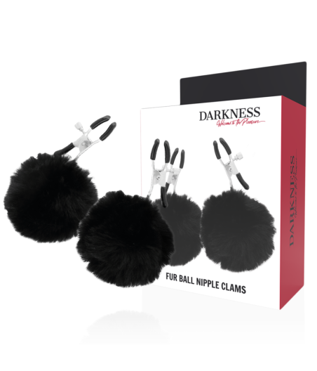 DARKNESS - MORSETTI PER CAPEZZOLI CON POM POM 1