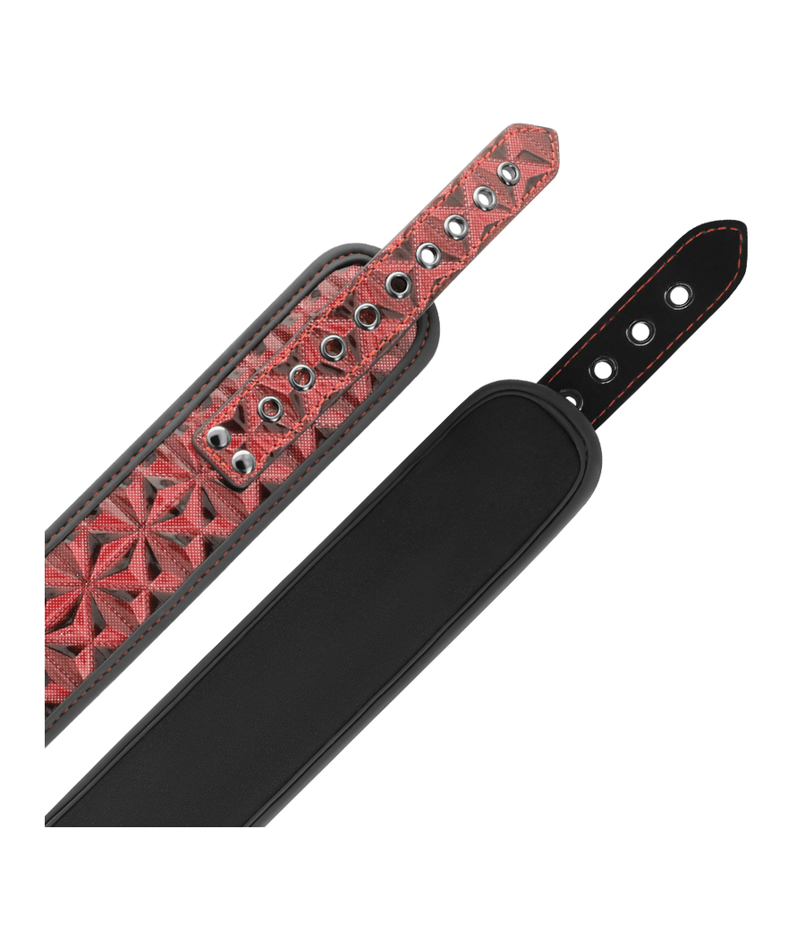 BEGME - RED EDITION COLLAR WITH NIPPLE CLAMPS WITH NEOPRENE LINING