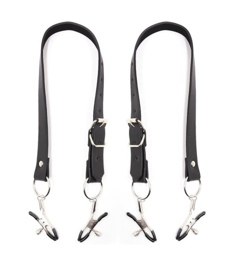 OHMAMA FETISH - CLITORIS CLAMPS WITH LEG STRAPS