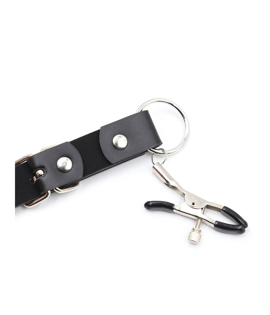 OHMAMA FETISH - CLITORIS CLAMPS WITH LEG STRAPS