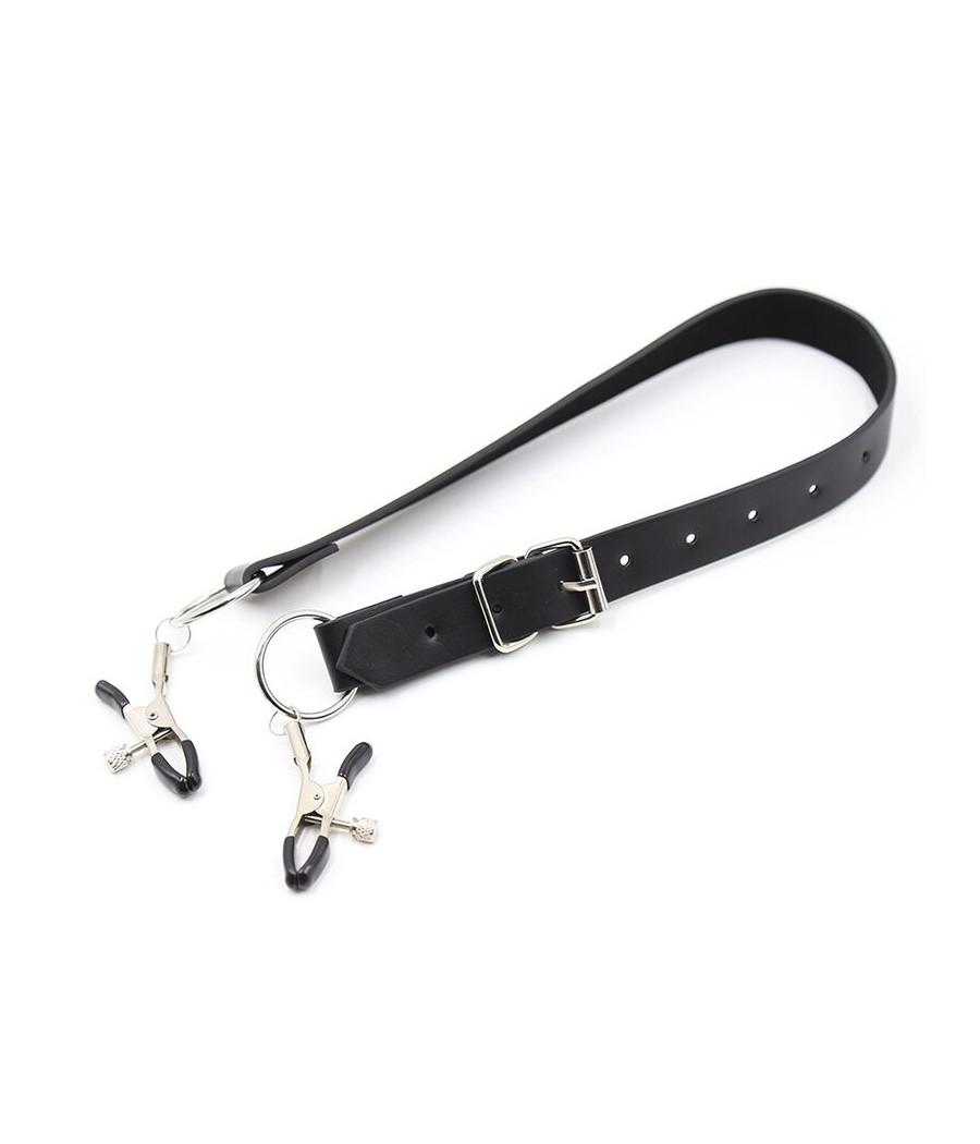 OHMAMA FETISH - CLITORIS CLAMPS WITH LEG STRAPS