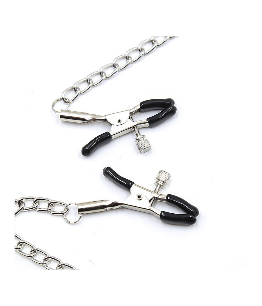 OHMAMA FETISH BLACK BALL GAG WITH NIPPLE CLAMPS