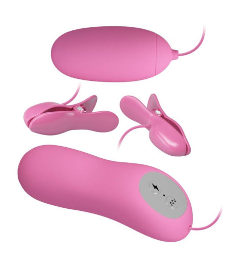 PRETTY LOVE - TWEEZERS WITH VIBRATION AND PINK ELETROSHOCK