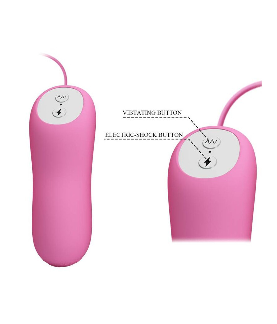 PRETTY LOVE - PINZETTA CON VIBRAZIONE ED ELETTROSHOCK ROSA