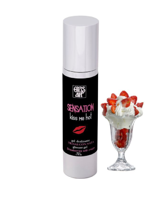 EROS-ART - SENSATTION LUBRICANTE NATURAL FRESAS CON NATA 50 ML