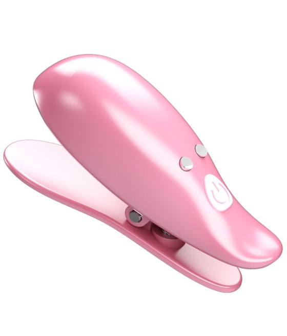 PRETTY LOVE - LEAF VIBRATING NIPPLE CLAMPS PINK