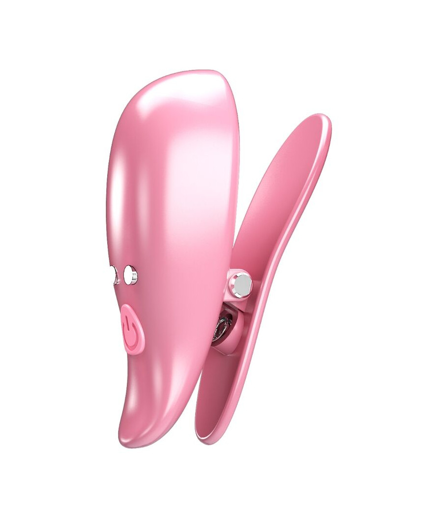 PRETTY LOVE - LEAF VIBRATING NIPPLE CLAMPS PINK