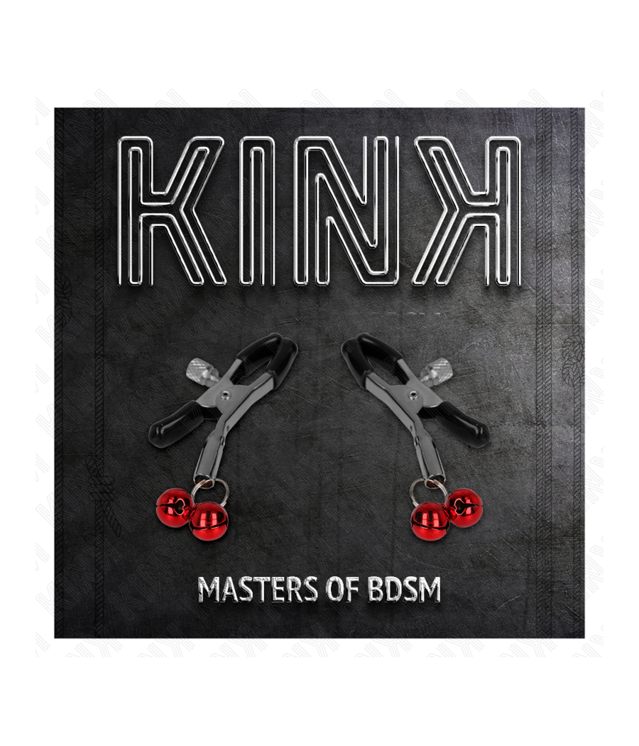 KINK - MORSETTO PER CAPEZZOLI DOPPIA CAMPANA ROSSO 6 CM