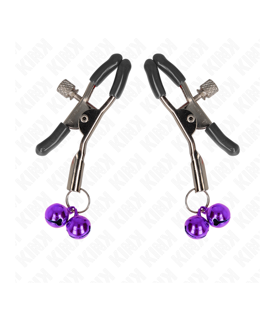 KINK - DOPPELGLOCKEN-NIPPELKLAMMEREI LILA 6 CM