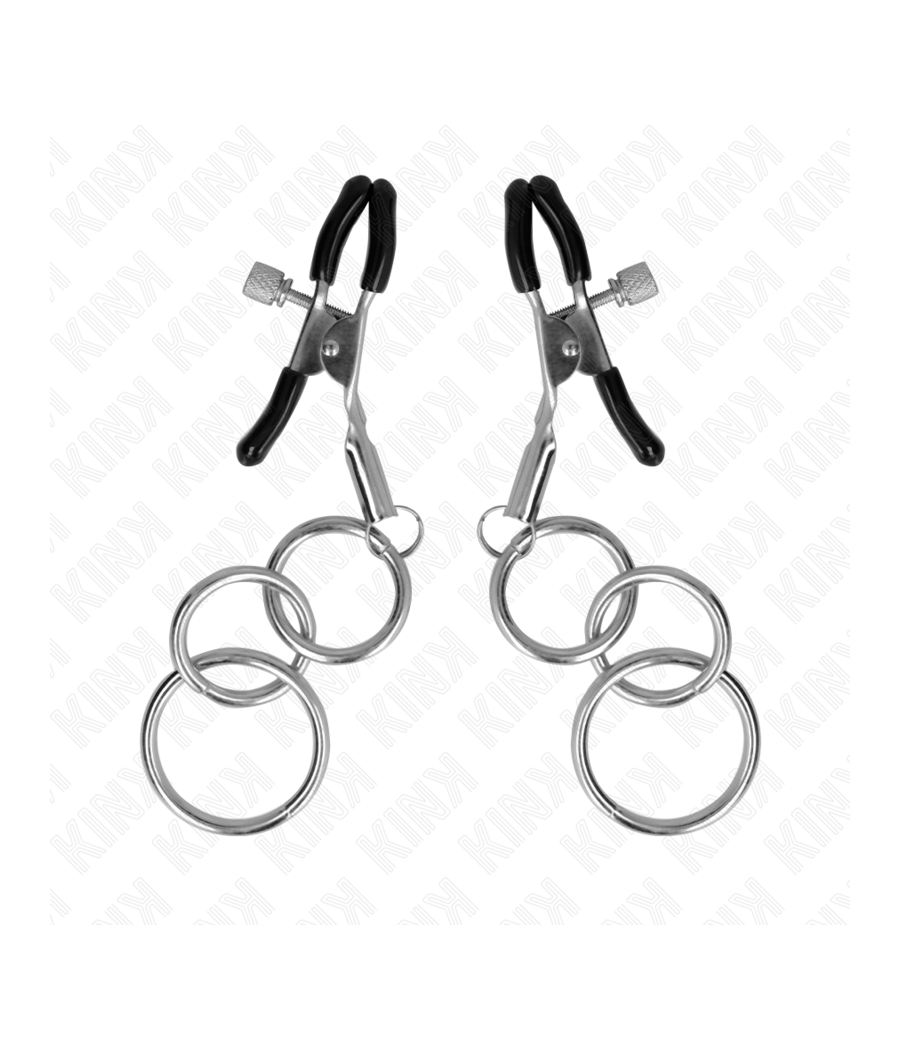 KINK - PINZAS PARA PEZONES CON 3 AROS 6 CM