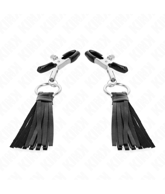KINK - KUNSTLEDER QUASTEN NIPPELKLEMMEN 6 CM
