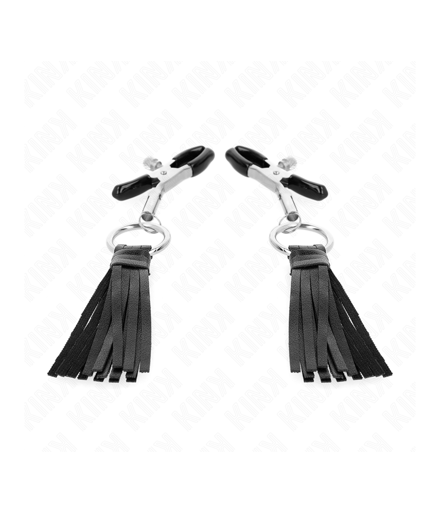 KINK - PINZAS PARA PEZONES CON BORLAS DE POLIPIEL 6 CM
