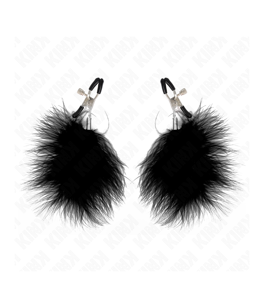 KINK - PINCE À METON PLUME NOIR 7 CM