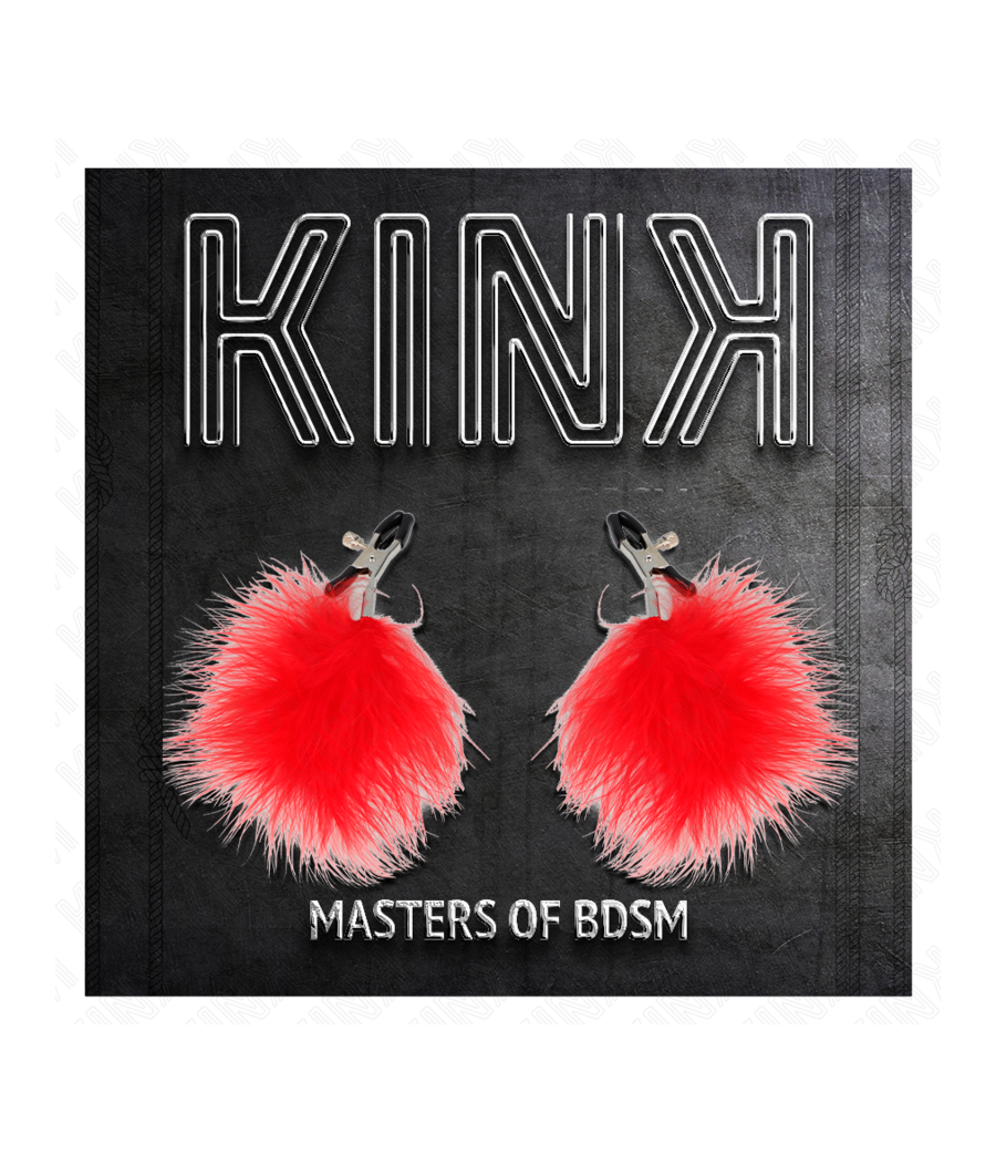 KINK - PINCE À METON PLUME ROUGE 7 CM