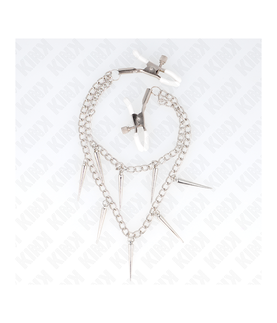 KINK - PINZAS PARA PEZONES CON CADENA DE PÚAS 30 CM
