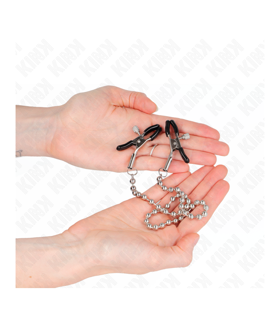 KINK - PINZAS PARA PEZONES CON CADENA DE BOLAS 30 CM