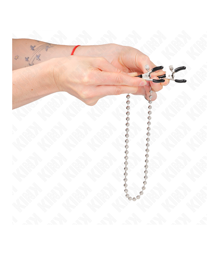 KINK - PERLENKETTE NIPPELKLEMMEN 30 CM