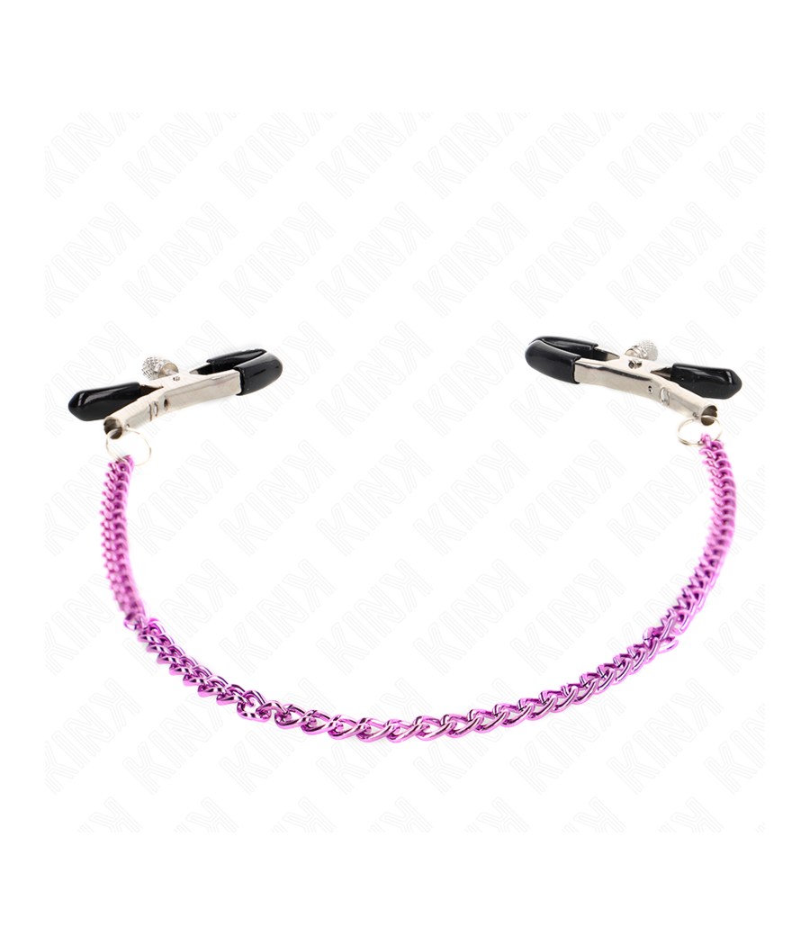 KINK - KETTE NIPPELKLEMMEN LILA 30 CM
