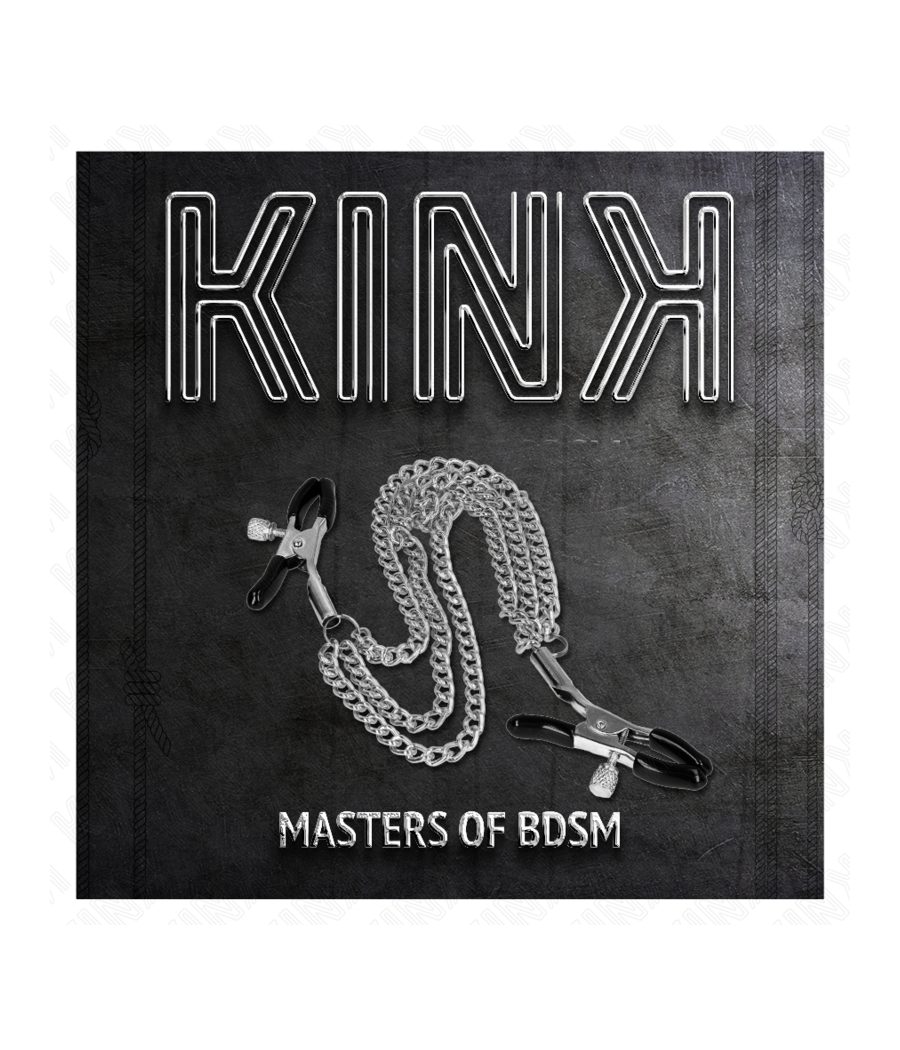 KINK - PINÇAS PARA BICOS COM 3 CORRENTES PRATA 20/23/28 CM