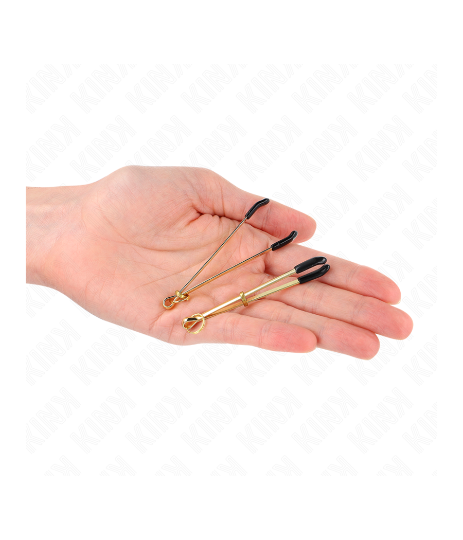 KINK - THIN NIPPLE CLAMPS GOLD 7 CM