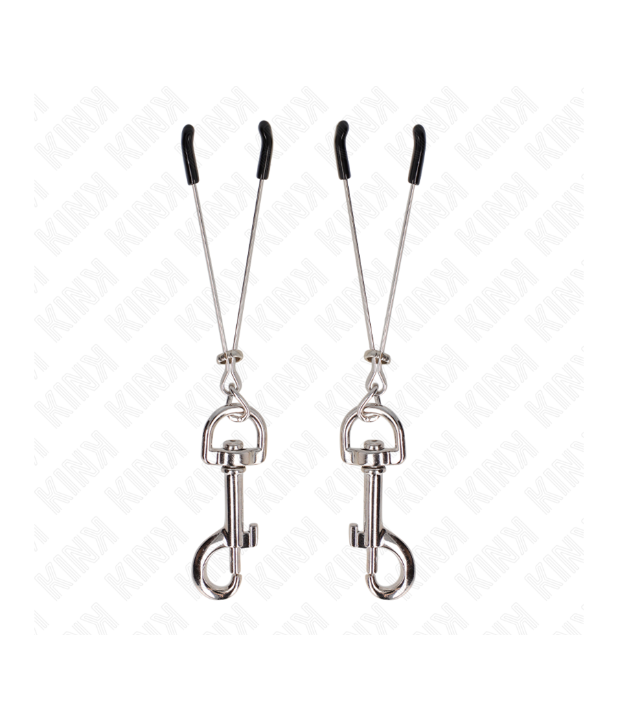 KINK - THIN HOOK NIPPLE CLAMP SILVER 7 CM