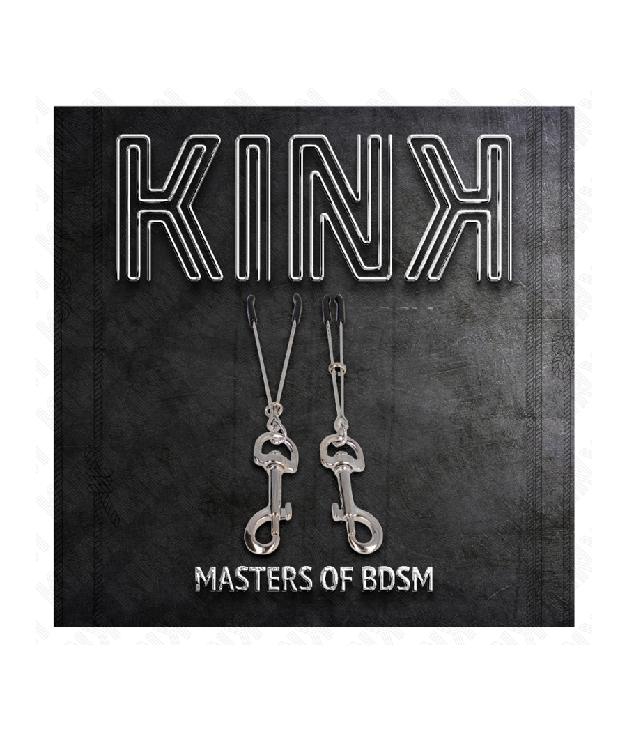 KINK - DÜNNE HAKEN-NIPPELKLAMMERE SILBER 7 CM