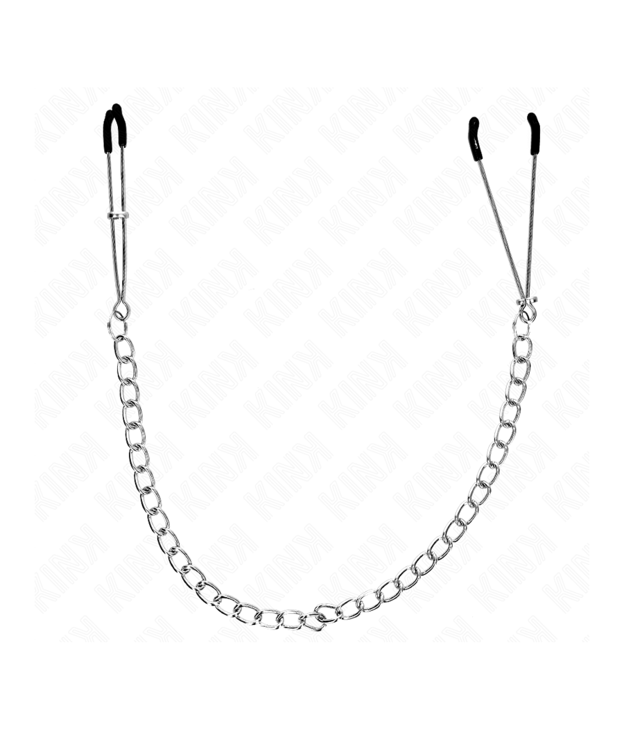 KINK - PINÇAS FINAS COM CORRENTE GROSSA 30 CM